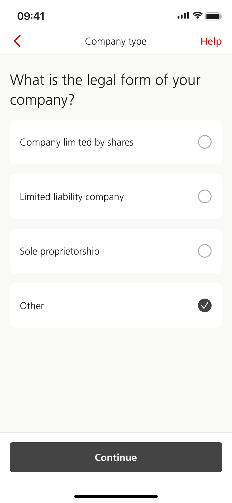 Company legal form