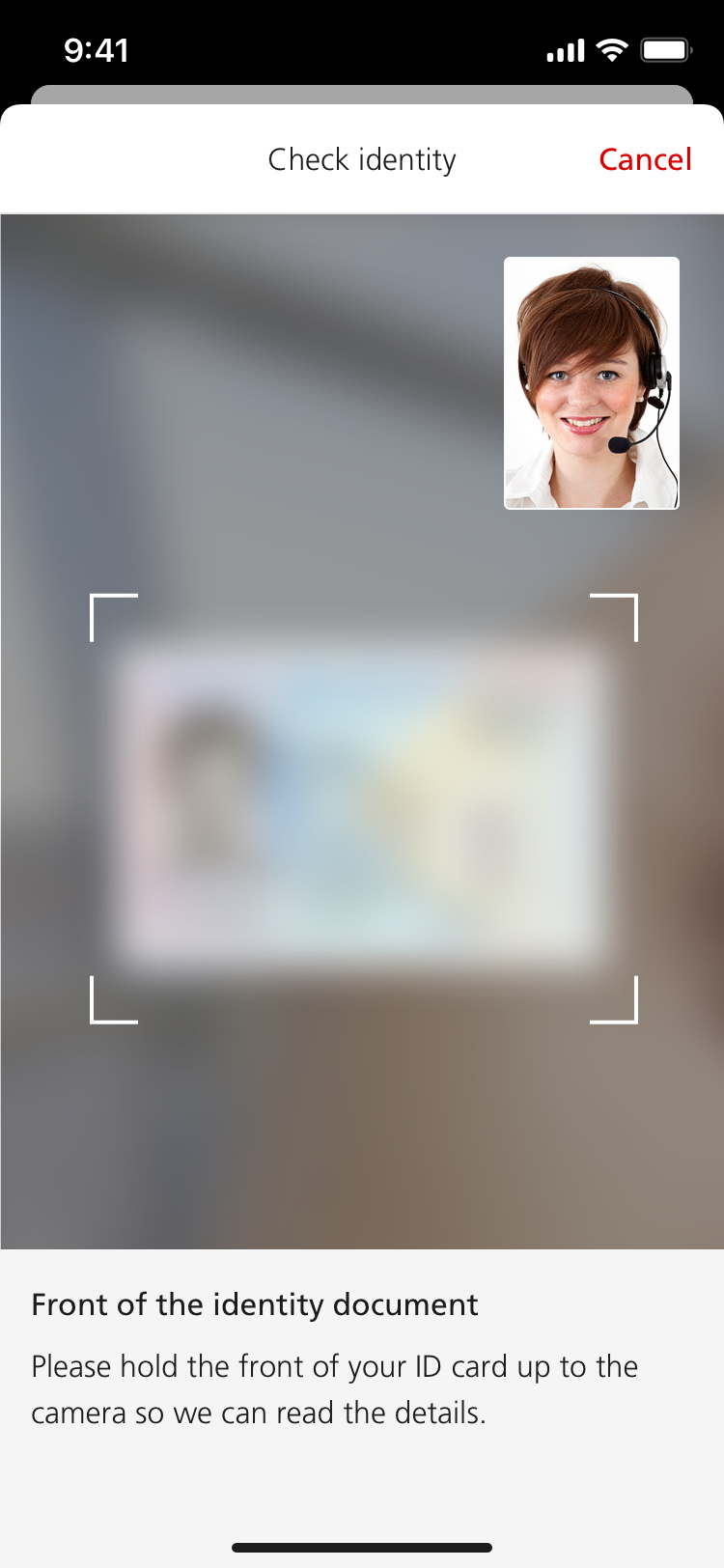 Video identity check